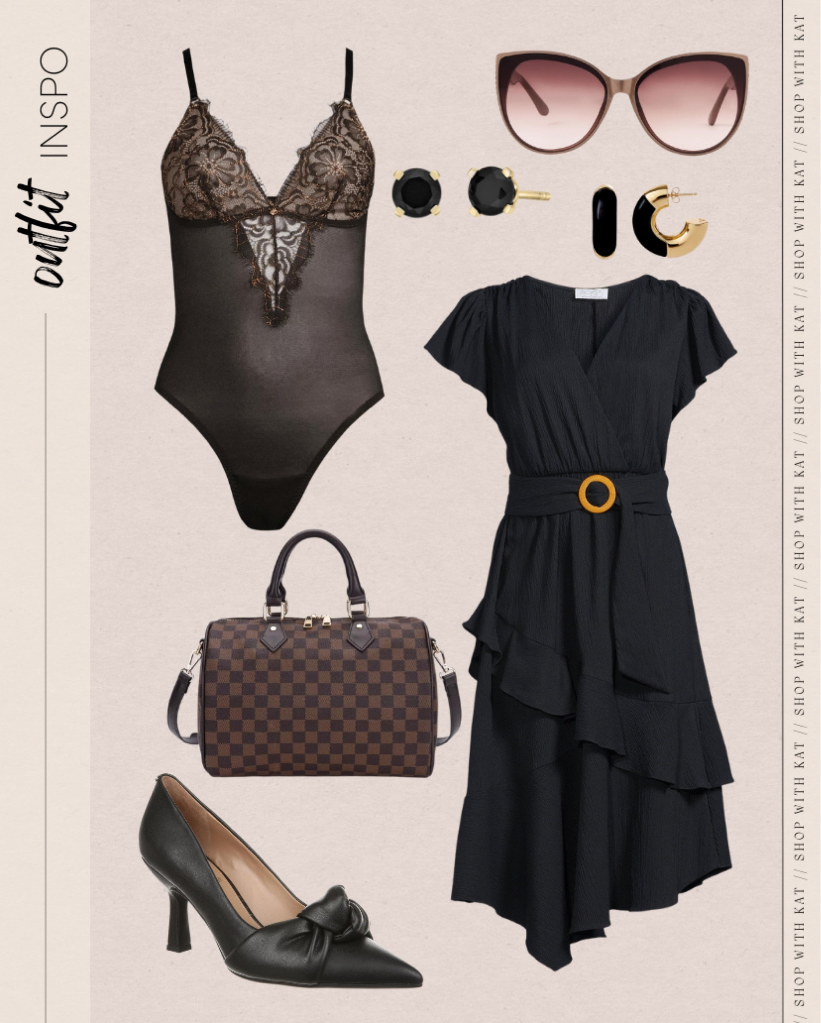 Intimates Dress Checkered bag Sunglasses Earrings Shoes Fashion



#LTKsalealert #LTKstyletip #LTKSeasonal