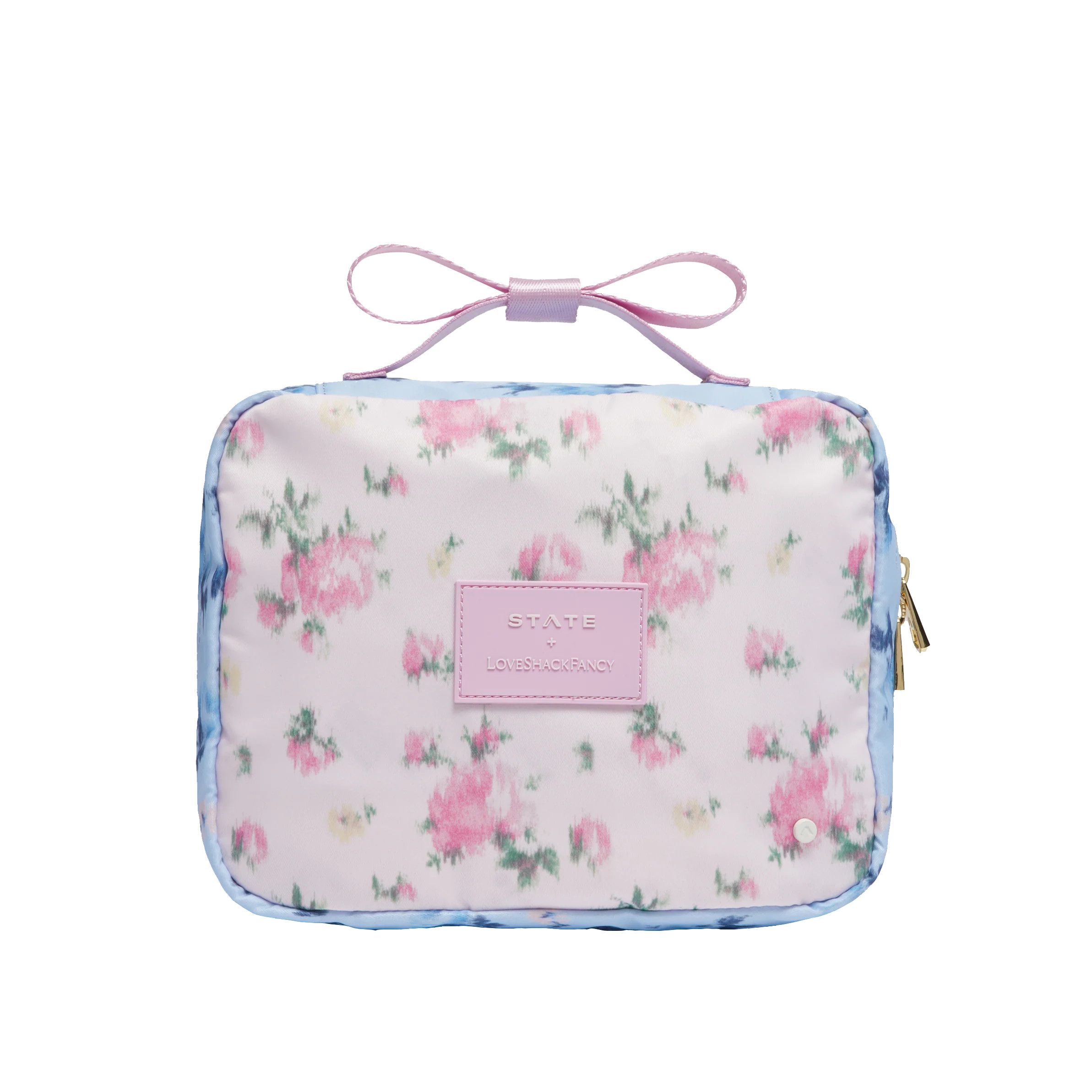 STATE Bags | LoveShackFancy Bensen Toiletry Kit Polyester Canvas Ikat Rose | STATE Bags