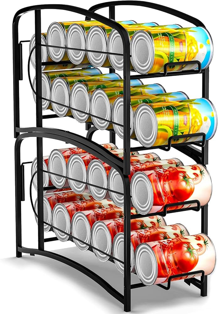 AULEDIO Stackable Beverage Can Dispenser Rack, Storage Organizer Holder for Canned food or Pantry... | Amazon (US)