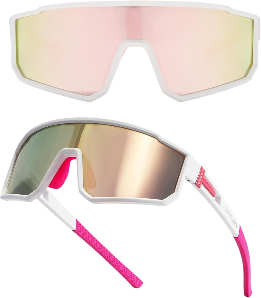 Polarized Running Sunglasses For Men Women, UV400 with Adjustble Nose Pad for Cycling, Hiking,Bea... | Amazon (US)