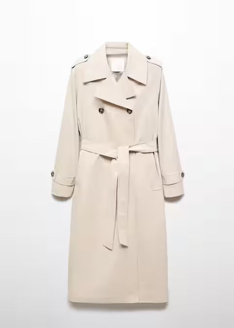 Double-button trench coat -  Woman | Mango Canada | Mango Canada