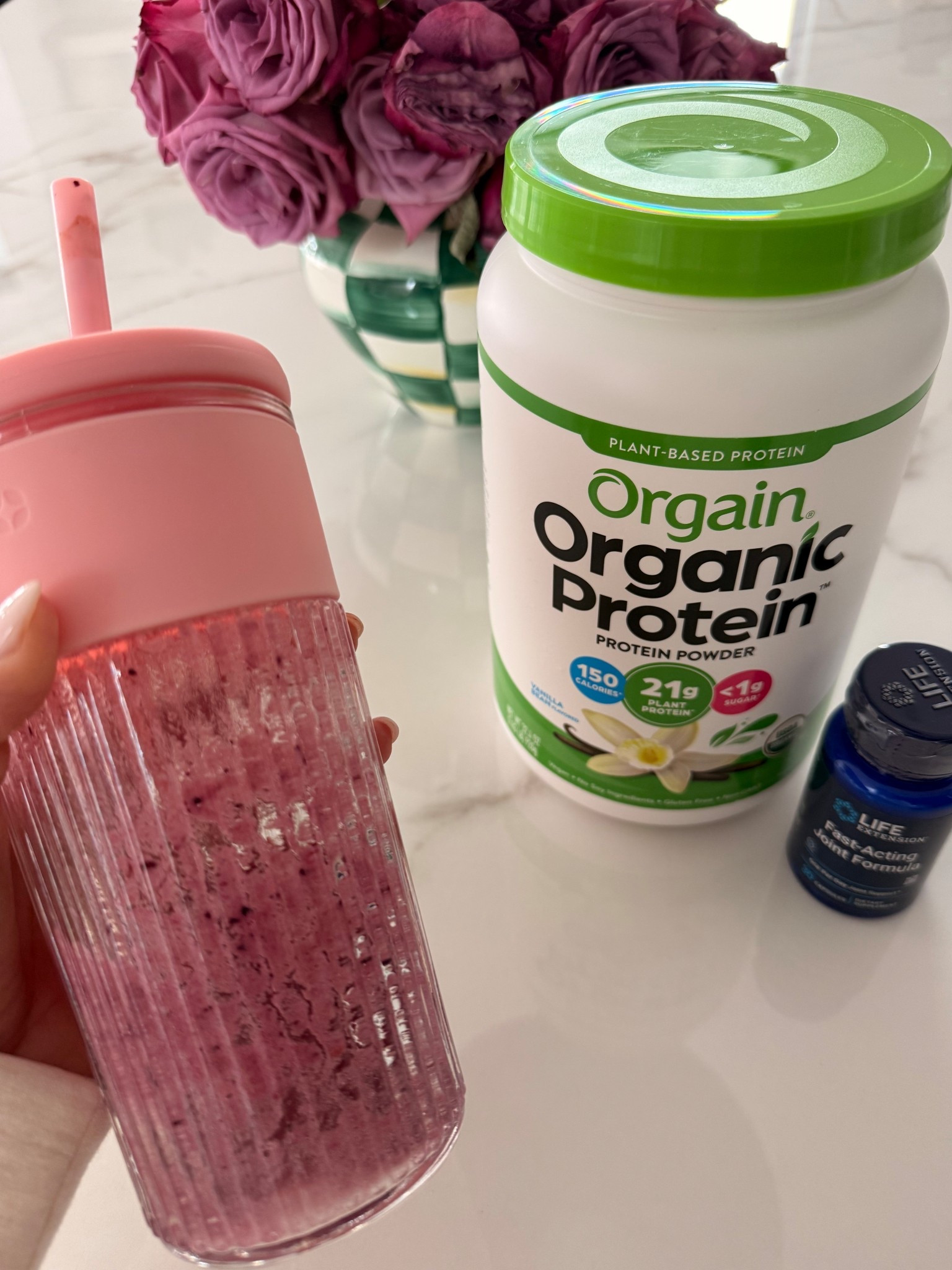 My go to organic plant protein powder! We mix it in with frozen fruit& organic Greek yogurt each morning to help reach my protein goals. You can find a curated list of trusted brands on iherb.com which makes it so easy to create your wellness routine! You can use code NASREEN for 20% off @iherb wellness champion brands! #iherb #ad

#LTKmorningroutine #LTKfitnessgoals #LTKdayinmylife