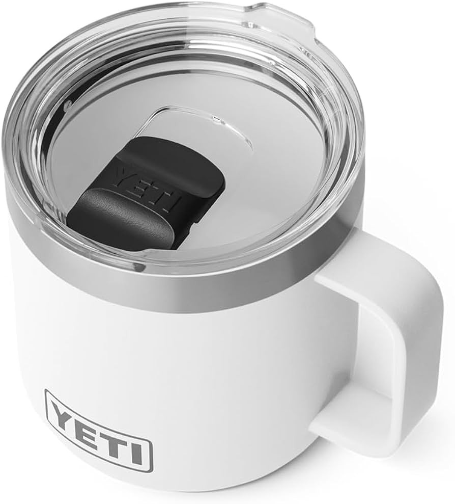 YETI Rambler 14 oz Ceramic Lined Stackable Mug, Vacuum Insulated, Stainless Steel with MagSlider ... | Amazon (US)