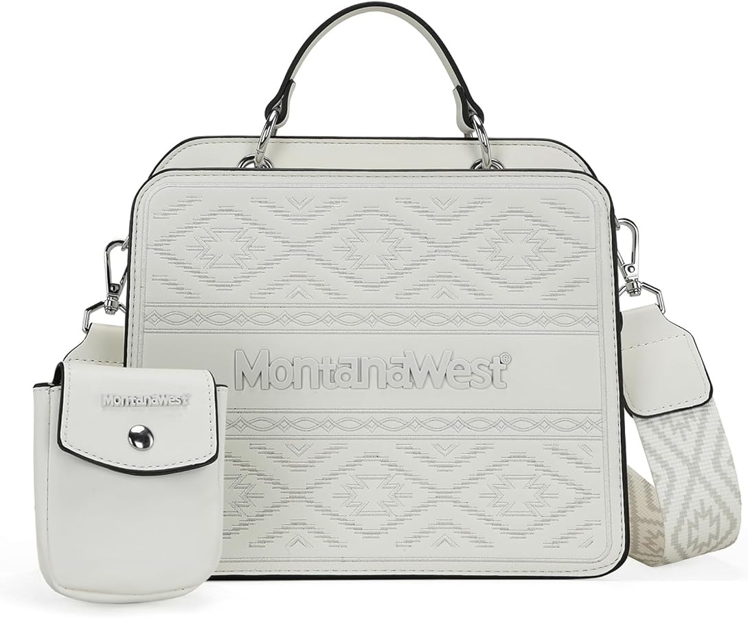 Montana West Top Handle Bag Crossbody Western Purse Aztec Bag for Women Vegan Leather Tote Handba... | Amazon (US)
