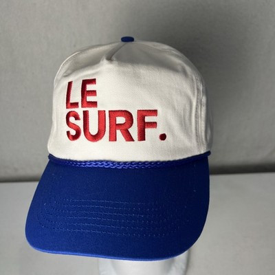 LE SURF Vintage Leisure Iconic Cream/Red/Blue Snapback One Size Fits All Hat NWT | eBay US
