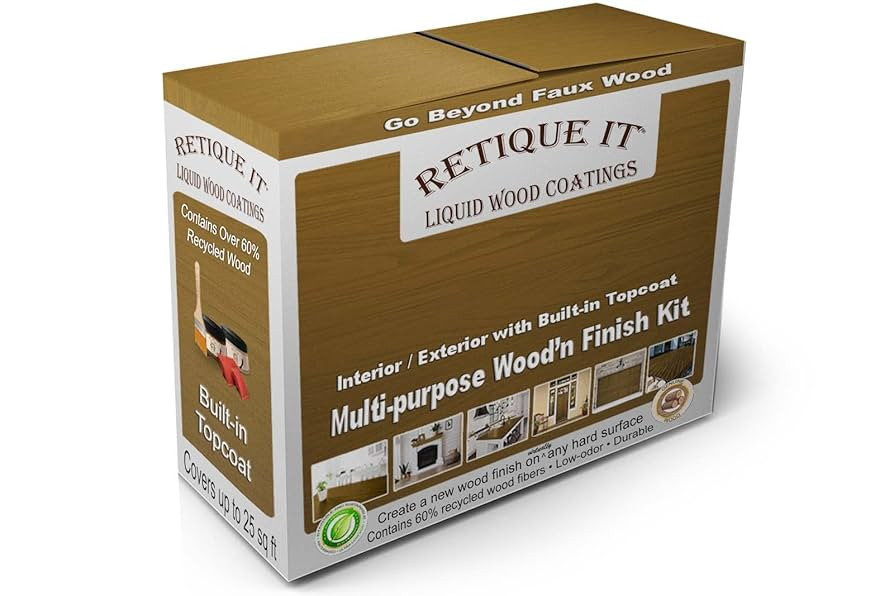 Retique It Wood Finish Multi-Purpose Kit - GO Beyond Faux Wood with Paintable Liquid Wood Based P... | Amazon (US)
