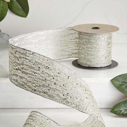 Lace Sequin Glitter Ribbon | Frontgate