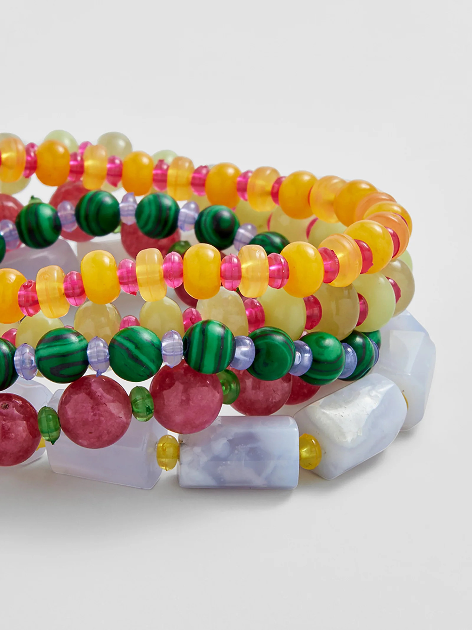 Darcy Beaded Bracelet Set - Vibrant Multi | BaubleBar