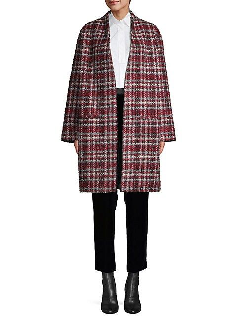 Twisted Tweed Check Coat | Saks Fifth Avenue OFF 5TH