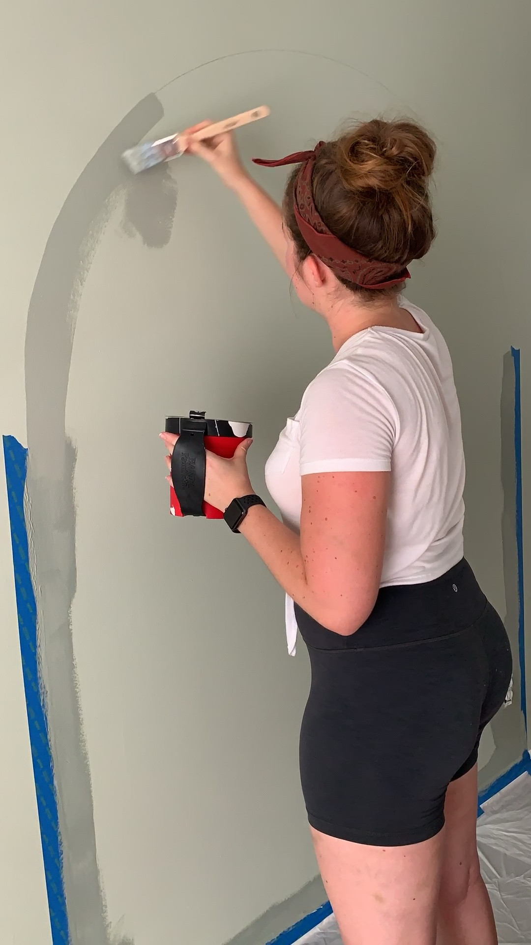 All the materials needed to paint an arch headboard 

#LTKHome #LTKVideo