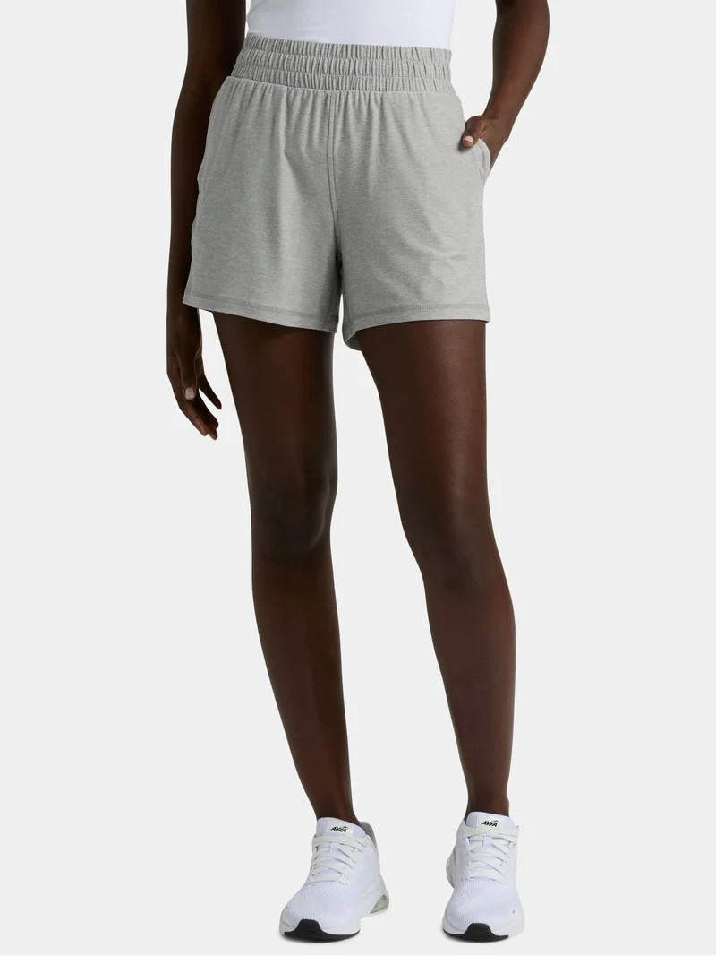 Athletic Works Women's and Women’s Plus ButterCore Soft Performance Gym Shorts, Available in 1,... | Walmart (US)