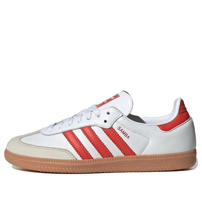 (WMNS) adidas Samba OG 'White Solar Red Gum' IF6513 | KICKS CREW