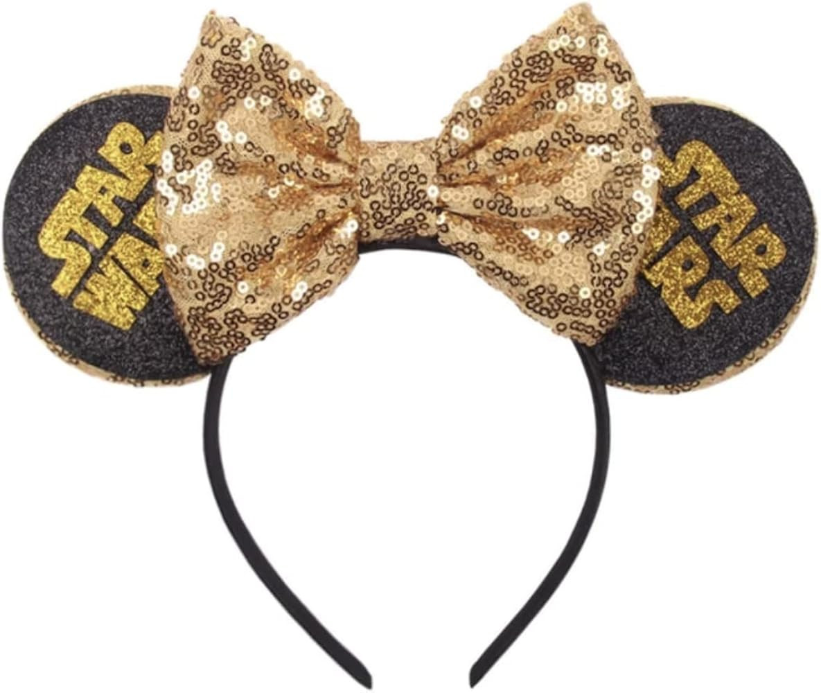 CLGIFT Ears, Black Mouse Ears, Darth Vader, Mickey Ears (Gold SW) | Amazon (US)