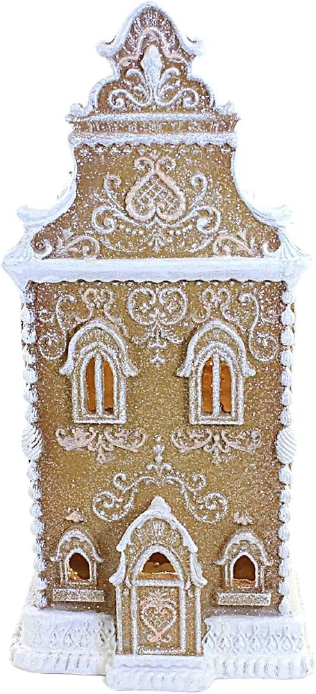 December Diamonds Gingerbread Sweet Shoppe House Figurine with LED - Enchanting Christmas Decor | Amazon (US)