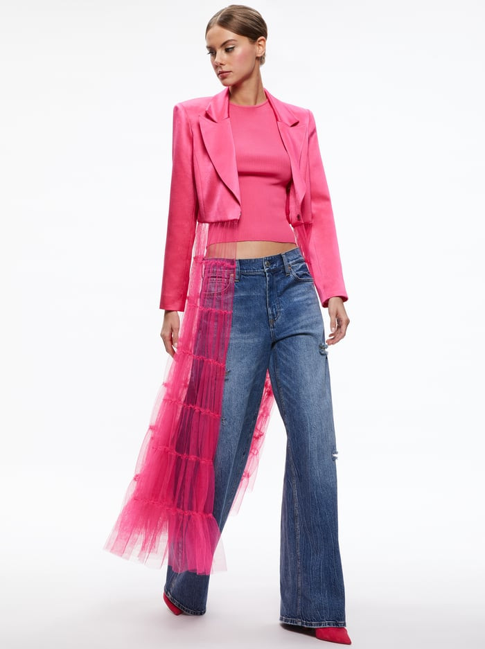 EVERLY TULLE BLAZER | Alice + Olivia