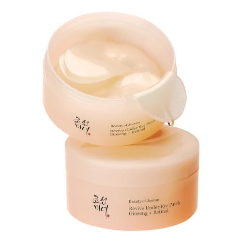 Beauty of Joseon Revive Under Eye Patch with Retinal and Ginseng, for Puffy Eyes, Fine Lines and Wrinkles, Collagen, Peptide, Adenosine and Bakuchiol, for All Skin Types, 60 Sheets, 30 Pairs | Amazon (US)