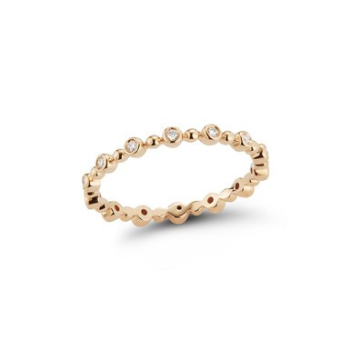 Poppy Rae Bezel and Pebble Eternity Ring | Dana Rebecca Designs