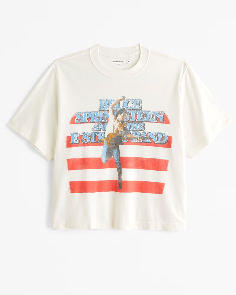 Cropped Bruce Springsteen Graphic Tee | Abercrombie & Fitch (US)