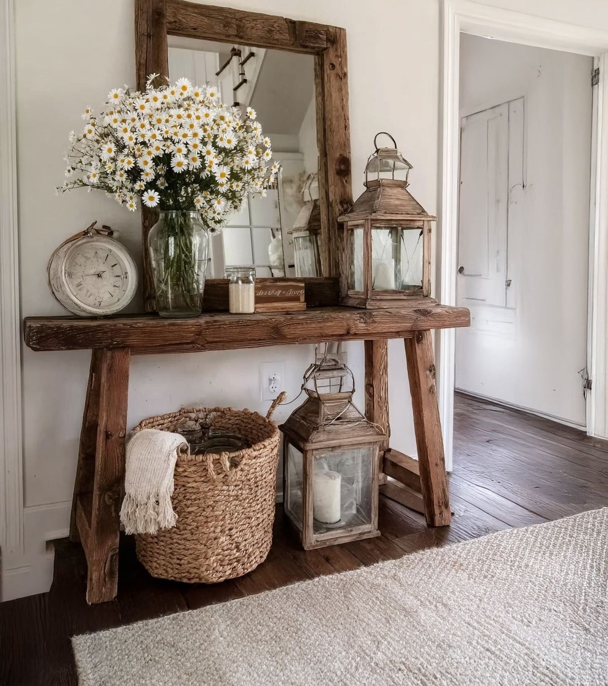 farmhouse decor details that make a big difference 🌾✨ Cozy textures, rustic accents, and timeless pieces bring warmth and charm to your home. Perfect for creating an inviting farmhouse style space. Tap the links to shop this look now and recreate this cozy vibe!  #farmhousedecor #entryway #homedecorfinds

#LTKSeasonal #LTKU #LTKHome