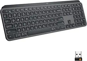 Logitech MX Keys Advanced Wireless Illuminated Keyboard, Tactile Responsive Typing, Backlighting,... | Amazon (US)