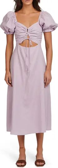 Healey Linen & Cotton Blend Midi Dress | Nordstrom Rack