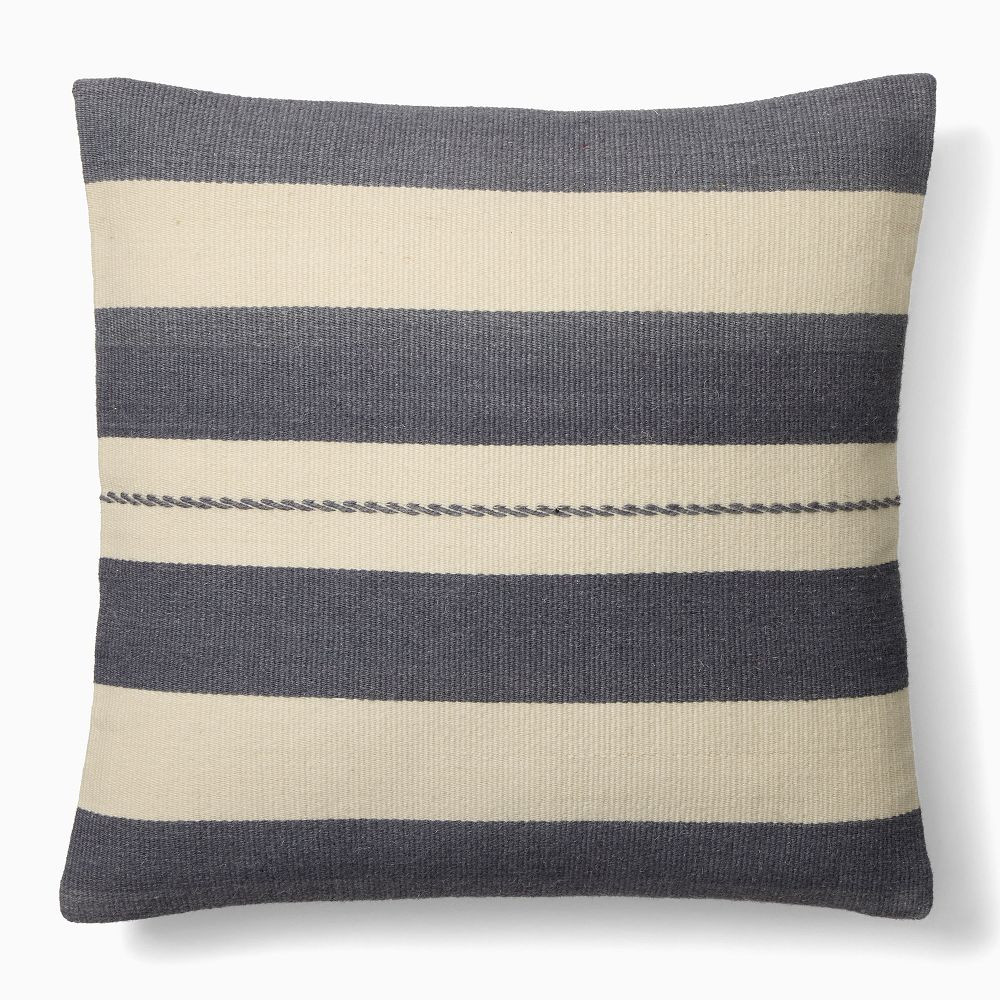 Broad Wool Stripe Pillow Cover | West Elm (US)