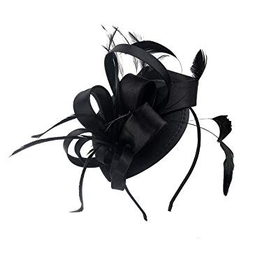 Felizhouse Fascinator Hats for Women Feather Cocktail Party Hats Bridal Kentucky Derby Headband | Amazon (US)