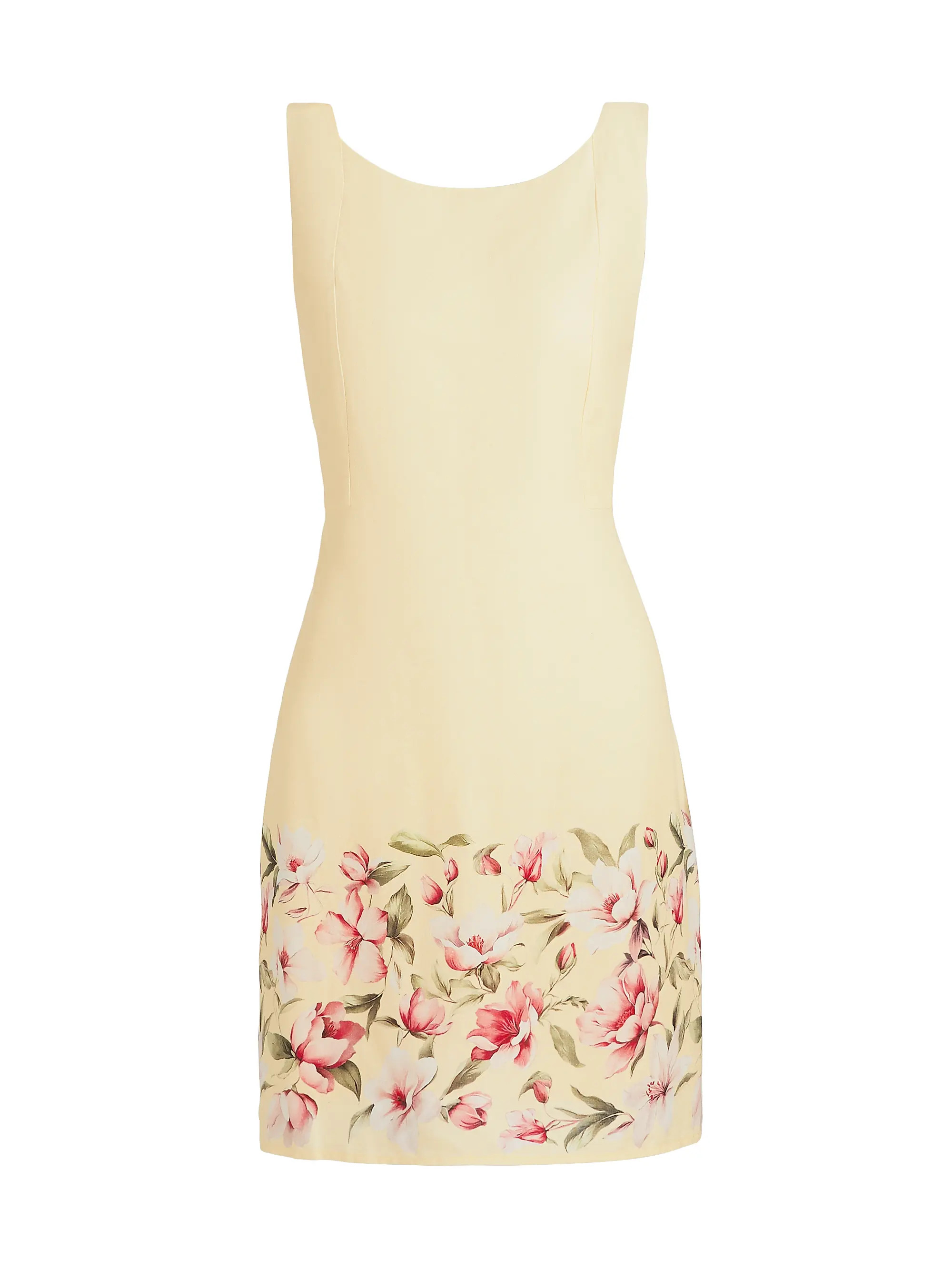 Floral Linen Shift Minidress | Saks Fifth Avenue