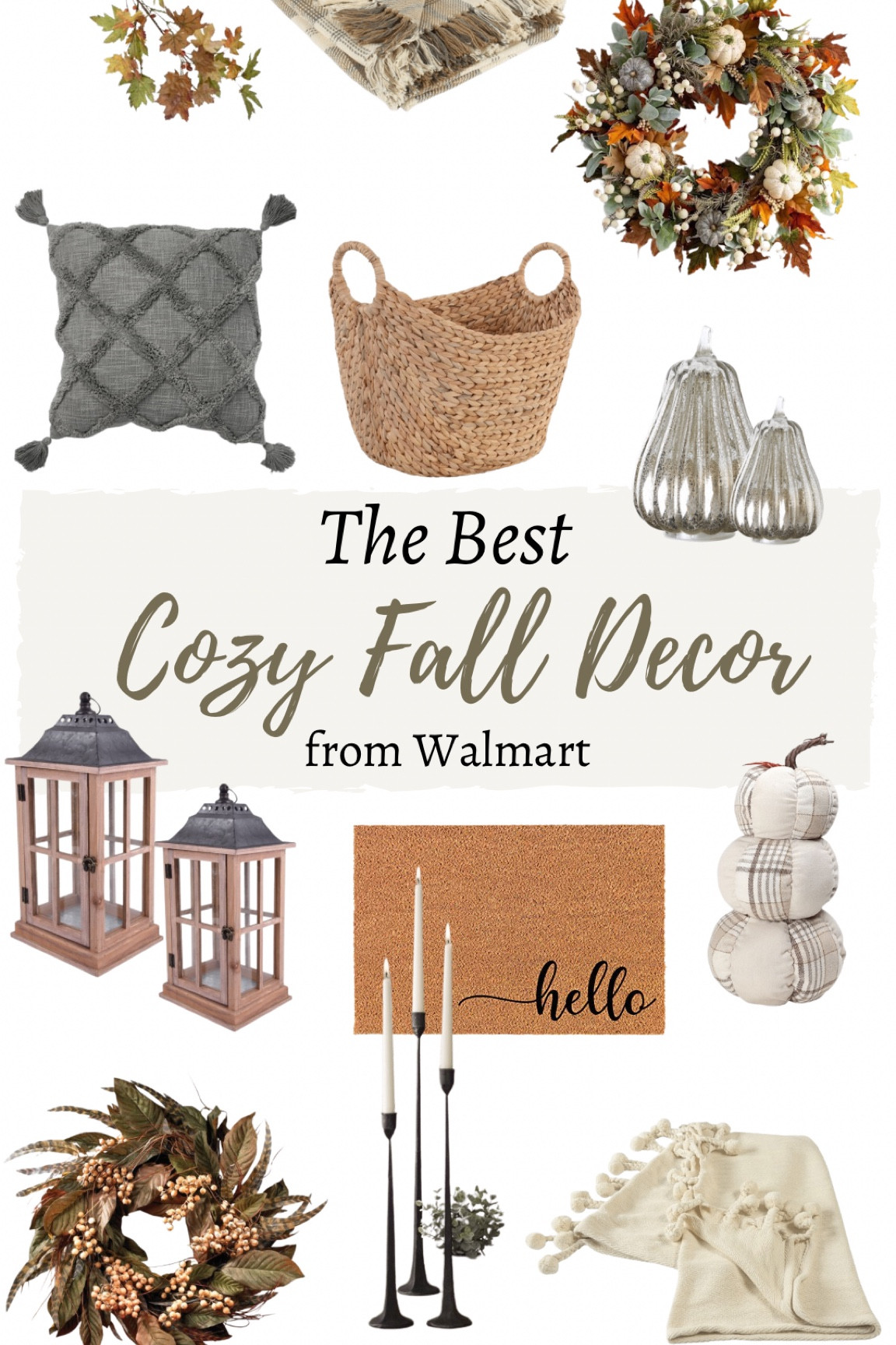 Cozy affordable fall decor from Walmart 

#LTKunder50 #LTKhome #LTKSeasonal