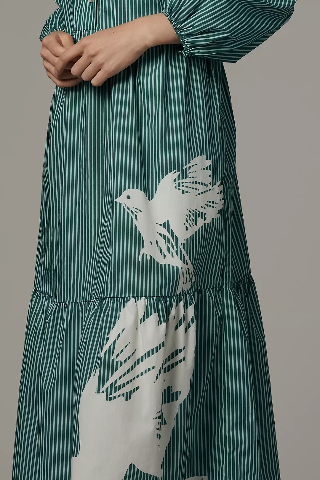 The Bettina Tiered Shirt Dress by Maeve | Anthropologie (US)