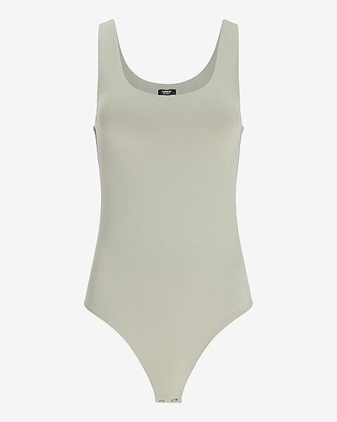 Body Contour Scoop Neck Thong Bodysuit | Express