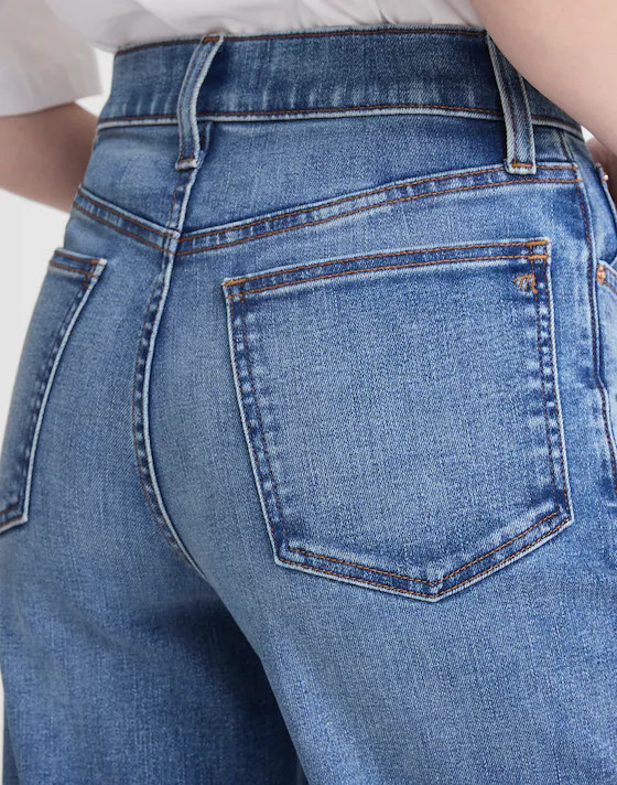 The Wide-Leg Crop Jean in Super Stretch Denim | Madewell