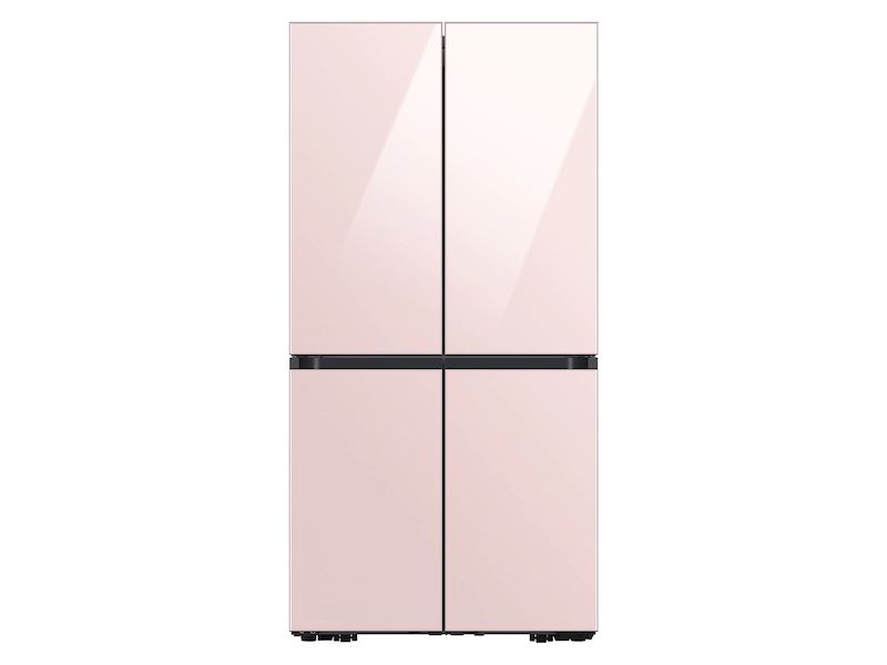 Bespoke 4-Door Flex™ Refrigerator (29 cu. ft.) in Pink Glass (2022) | Samsung