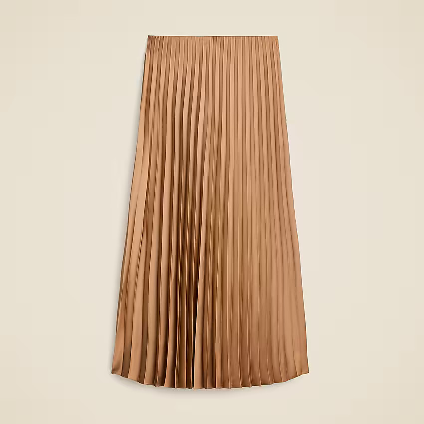 Pleated pull-on midi skirt | J. Crew US