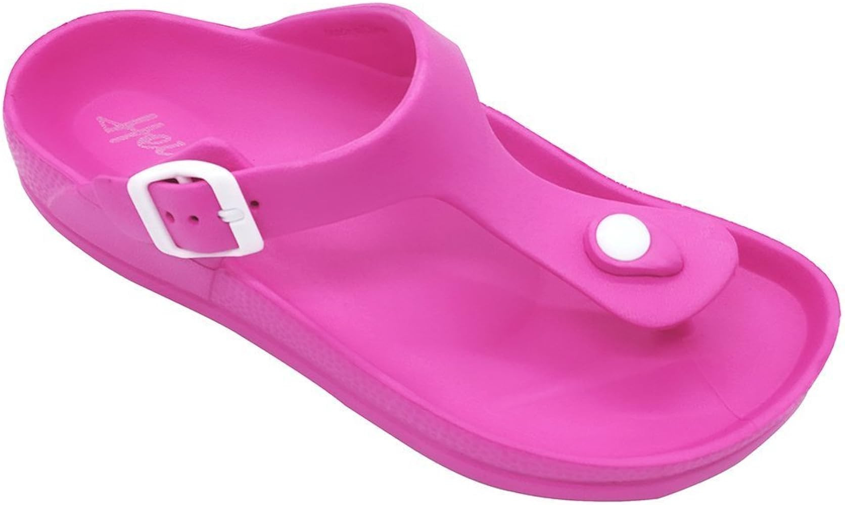 FUNKYMONKEY Women's Comfort Slides Double Buckle Adjustable EVA Flat Sandals | Amazon (US)
