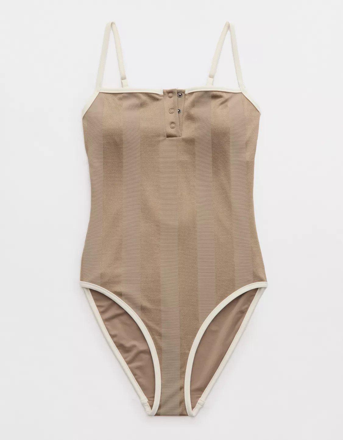 Aerie Shine Henley One Piece Swimsuit | Aerie