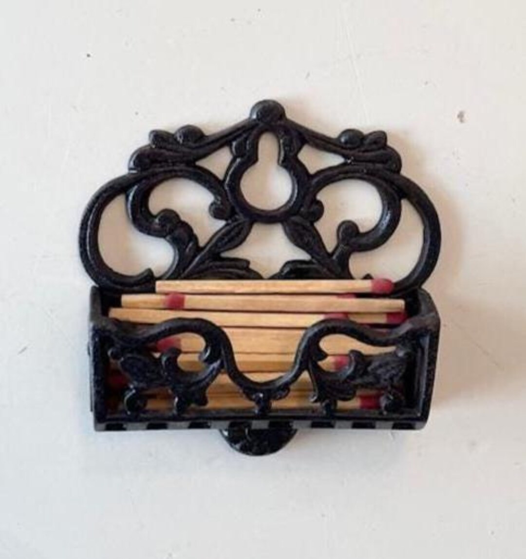 Vintage Cast Iron Match Holder - Etsy | Etsy (US)