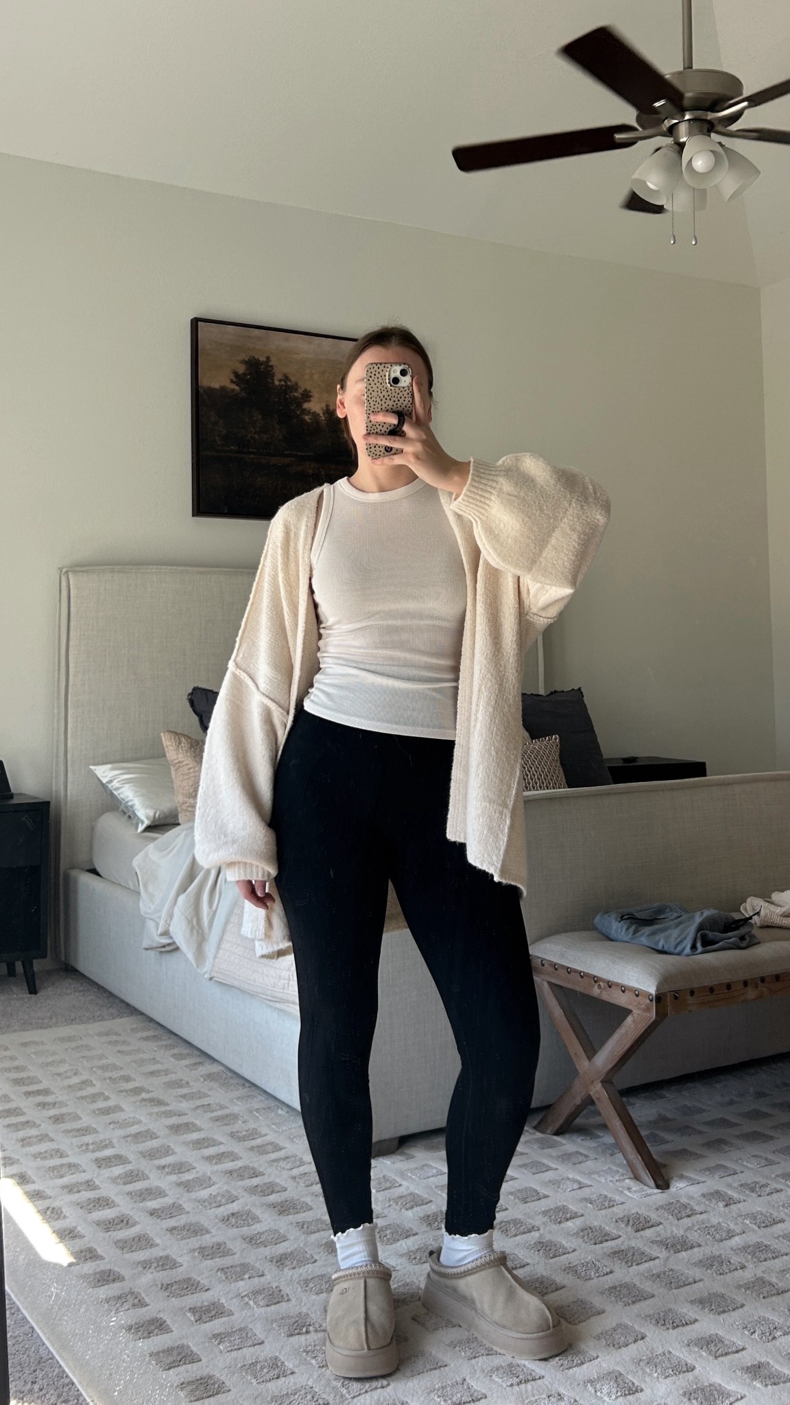 SAHM outfit of the day, favorite amazon tummy control leggings size L! Target tank top & Amazon cardigan is sold out but linked similar 

#ootd #athomeoutfit #sahm #momoutfit 

#LTKootd #LTKdayinmylife #LTKmomlife