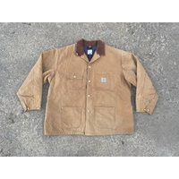 Vintage Carhartt Blanket Lined Chore Barn Coat Jacket Khaki C01 Brn 52R | 2xl | Etsy (UK)