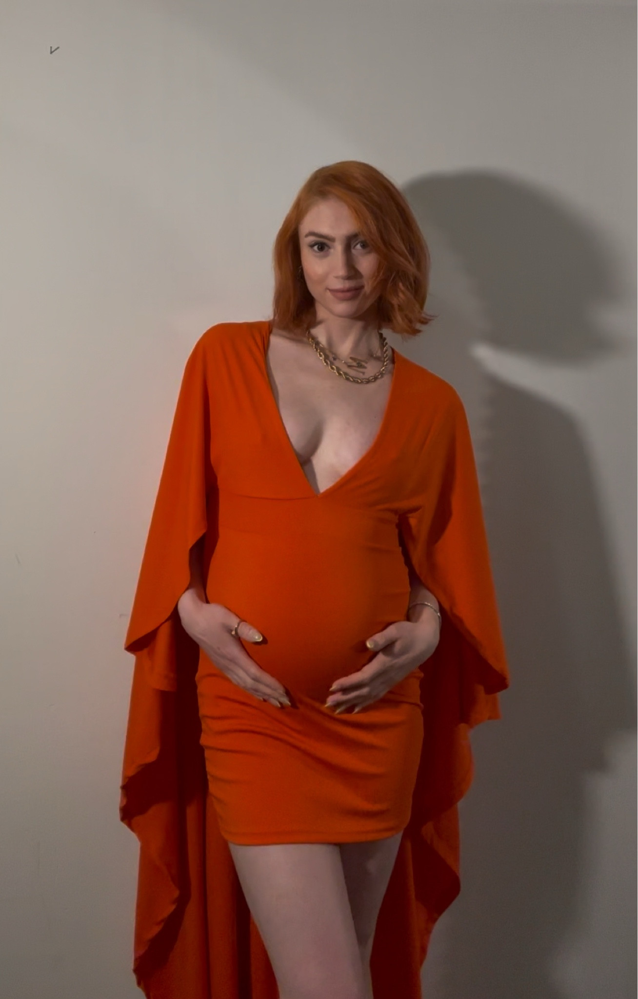 Cape dress 
22 weeks 

#LTKBump #LTKFindsUnder100 #LTKHoliday