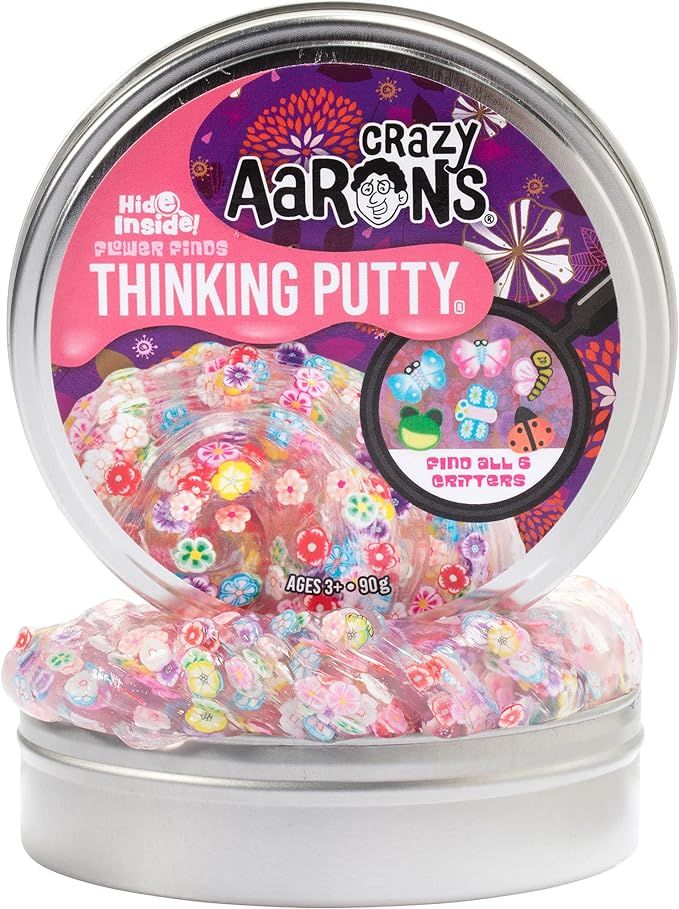 Crazy Aaron's Hide Inside Thinking Putty - Flower Finds (3.2 Ounces) - Search for All The Hidden ... | Amazon (US)