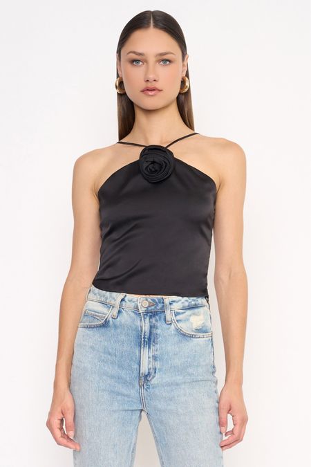 ✨New Arrival: Sera Rosette Top Black✨ | Under $100 | Black | Tank | Satin | Classic | Knit | Fitted | Casual | Date Night | Spring | Summer | Vacation | 

#LTKfindsunder100 #LTKstyletip #LTKSeasonal