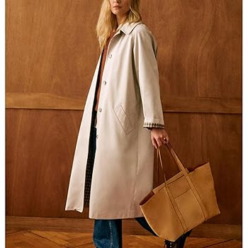 Songling Womens Long Trench Coat Single Breasted Oversized Windproof Trendy Fall Jacket Outerwear... | Amazon (US)