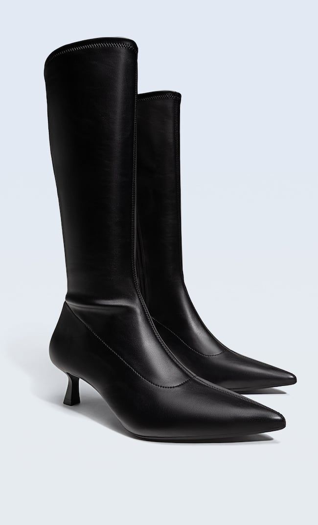 Knee-high boots with stiletto heel | Stradivarius (UK)