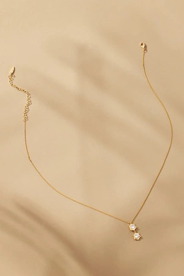 Double Drop Crystal Necklace | Anthropologie (US)