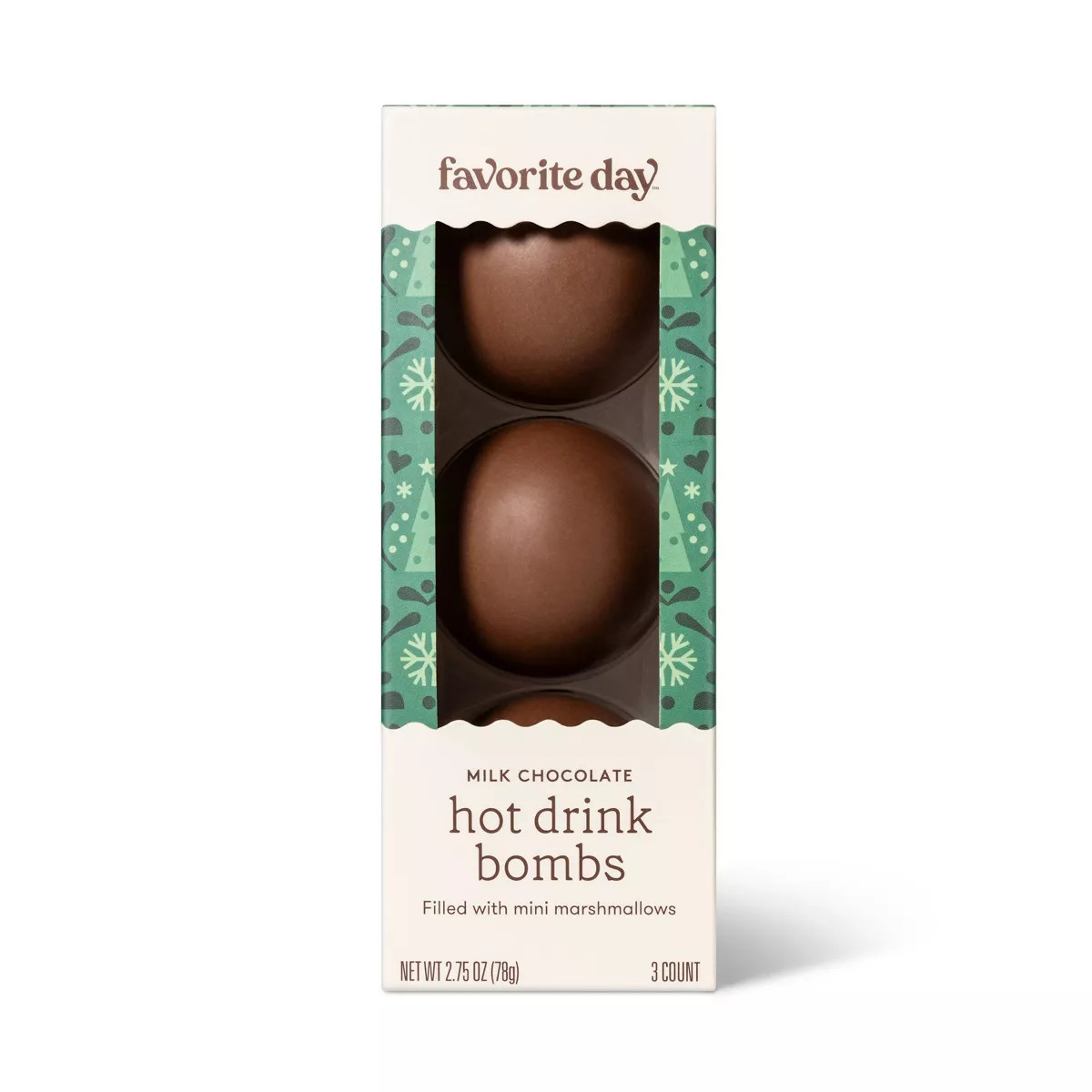 Holiday Hot Chocolate Drink Bombs - 2.75oz/3ct - Favorite Day™ | Target