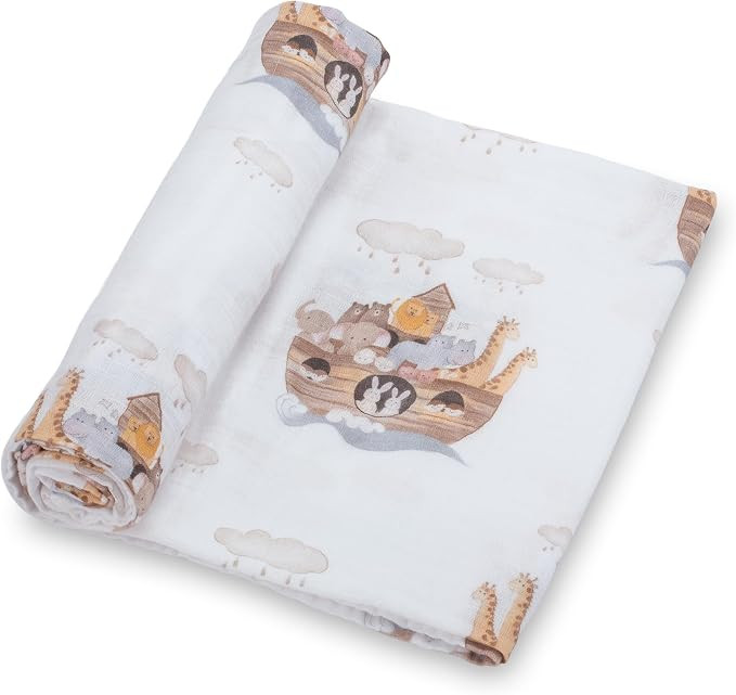 LollyBanks Muslin Swaddle Blanket | 100% Muslin Cotton | Gender Neutral Newborn and Baby Nursery ... | Amazon (US)