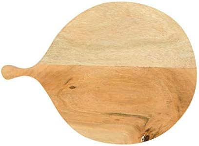 Creative Co-Op DF3135 Round Acacia Wood Cutting Handle Cheese Board, 13.75", Brown | Amazon (CA)