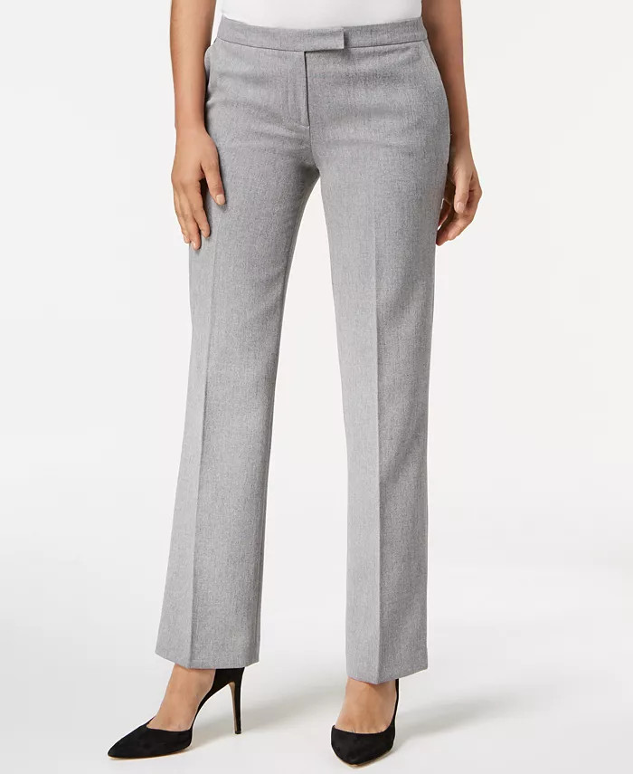 Tab-Waist, Straight-Fit Modern Dress Pants | Macy's