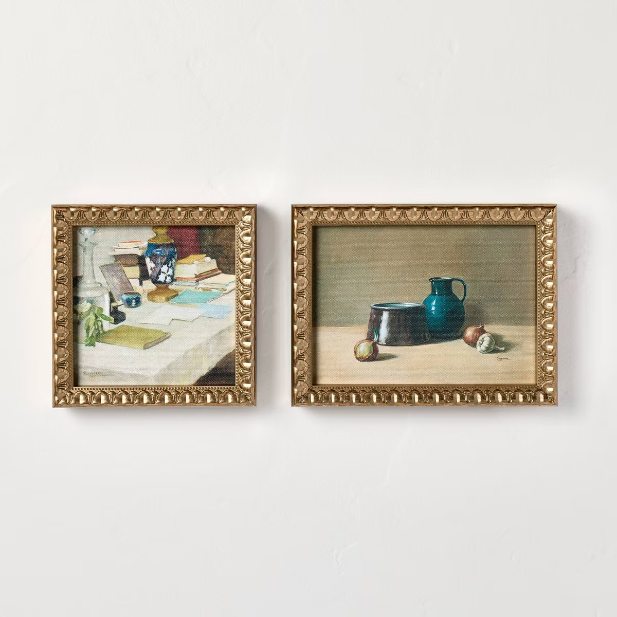 6"x6" and 6"x8" Table Still Life Framed Wall Art Set (No Glass) - Hearth & Hand™ with Magnolia | Target